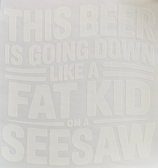 Beer Going Down Tee Shirt