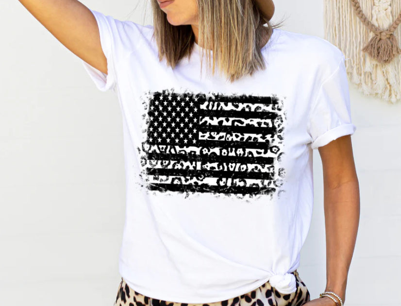 Cheetah Flag Tee Shirt