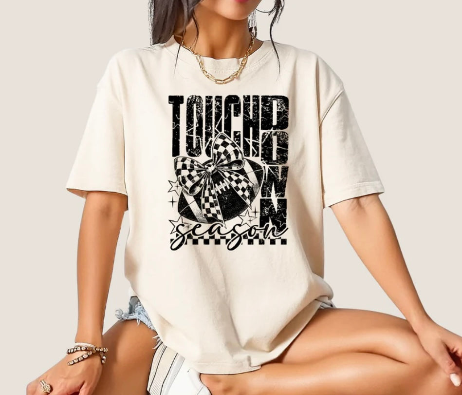 Touchdown Season Bow Tee Shirt