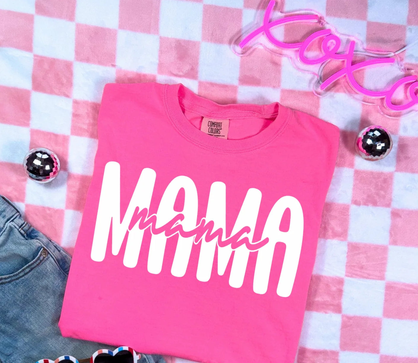 Mama Script Tee Shirt