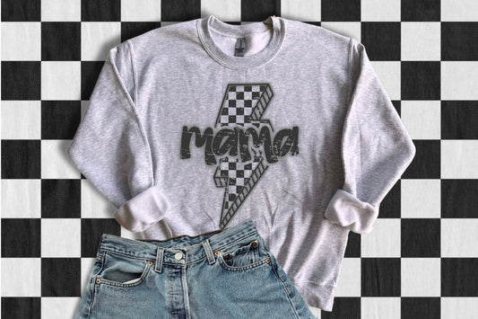 Mama Lightning Bolt Tee Shirt