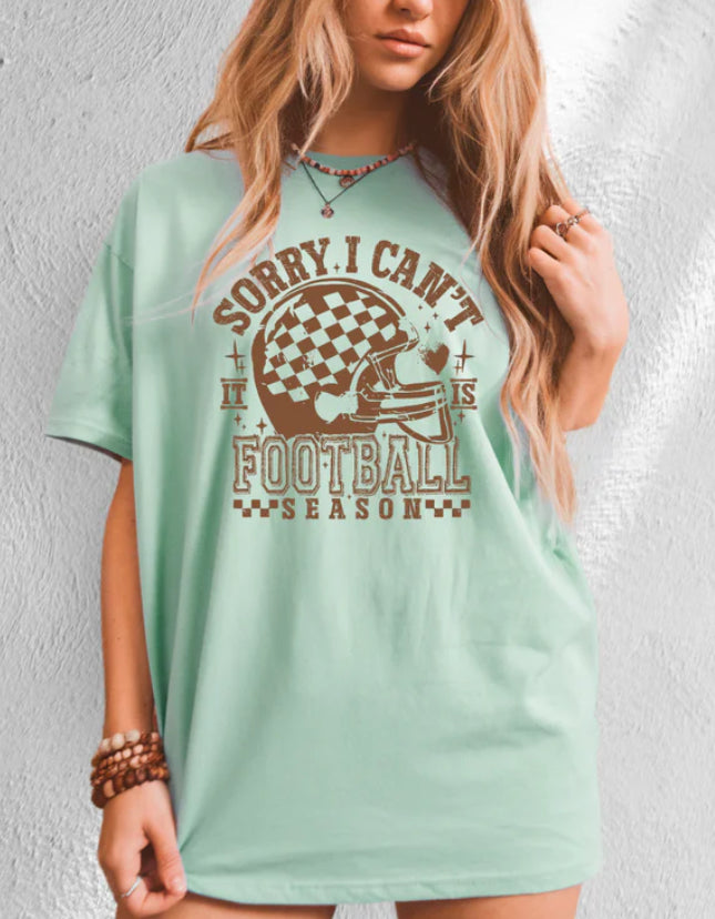 Sorry I Can’t It Is Football Season Tee Shirt