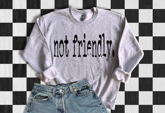 Not Friendly Tee Shirt