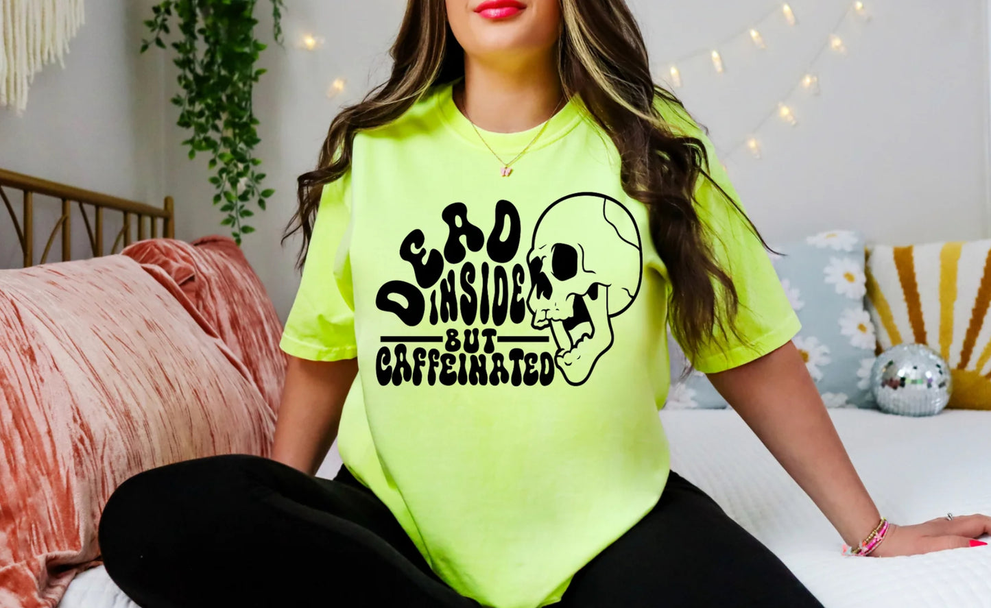 Dead Inside But Caffeinated Tee Shirt