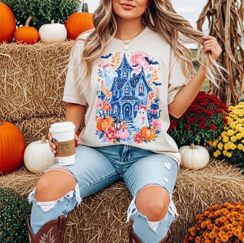 Haunted House & Ghost Shirt