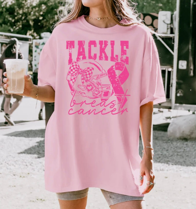 Tackle Breast Cancer Tee Shirt
