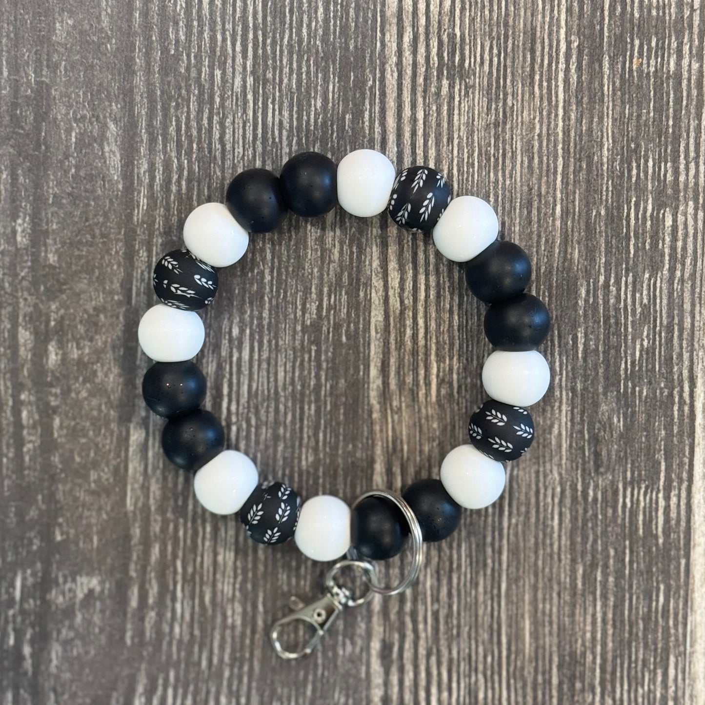 Black and White Wristlet