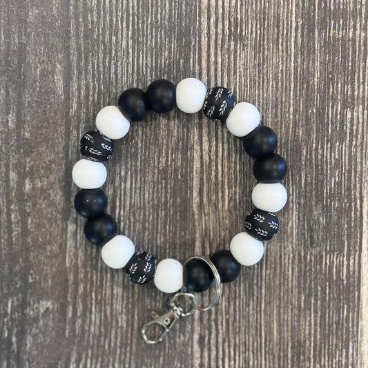 Black and White Wristlet
