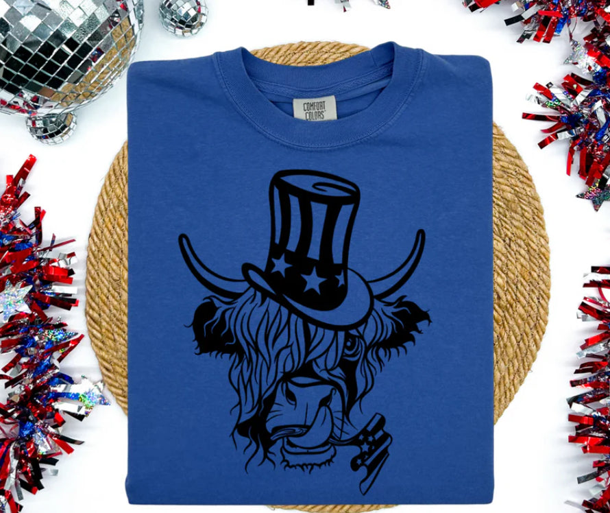 Patriotic Cow Tee Shirt