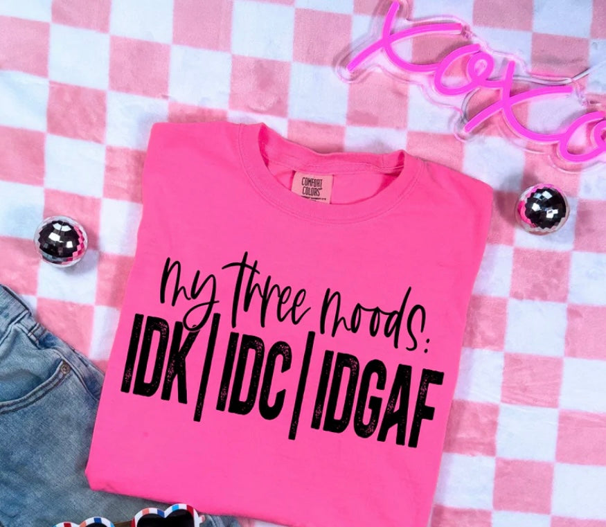 My Three Moods Tee Shirt