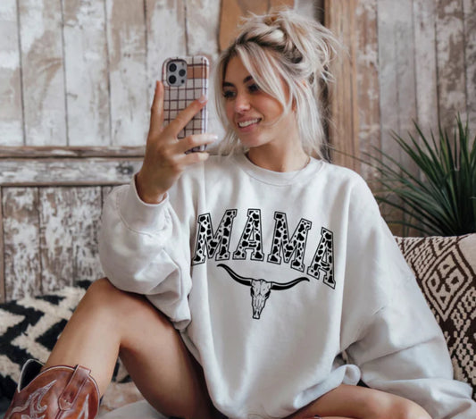 Cow Skull Mama Tee Shirt