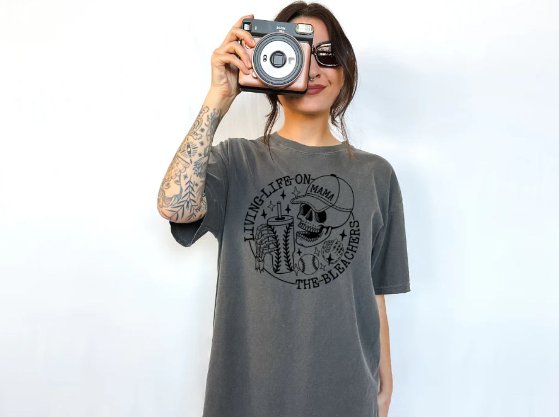 Living Life on the Bleachers Tee Shirt